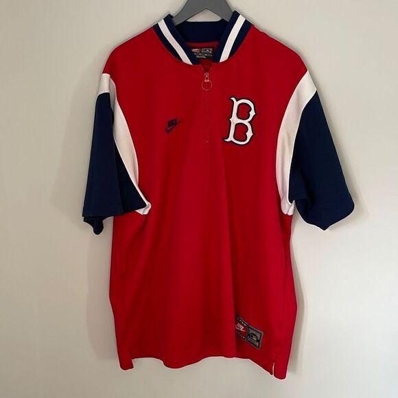 Nike Cooperstown Collection CarltonFisk 1/4 zip Jersey. Size XL Redox - Picture 1 of 11